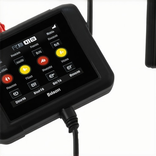 Technician using a high-tech diagnostic scanner to identify vehicle issues.