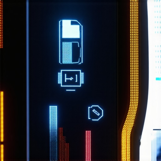 Advanced Car Diagnostic System Display Car dashboard with digital diagnostic interface showing real-time vehicle data.