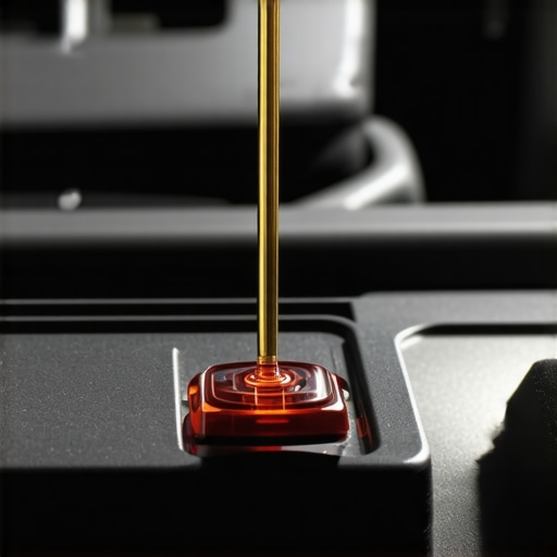 Modern transmission with sensor and diagnostic device highlighting advanced technology