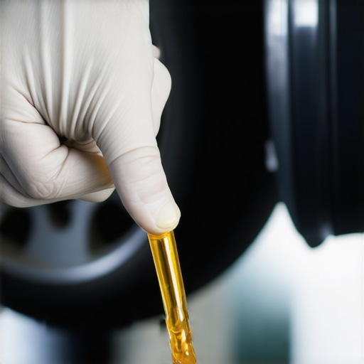 Transmission Fluid Check Mechanic inspecting transmission fluid level with dipstick.