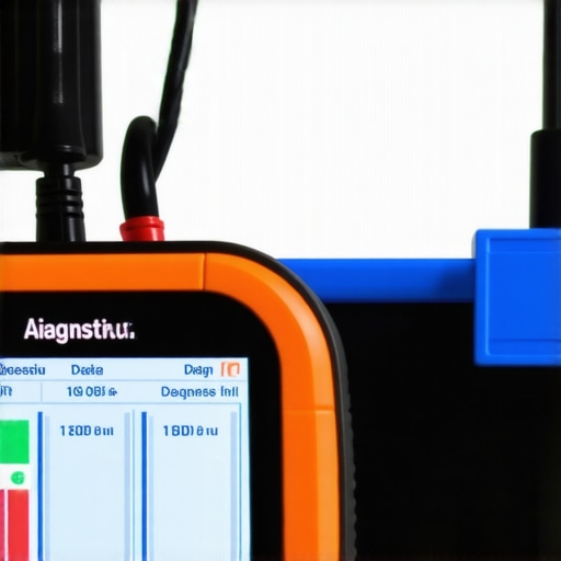 A mechanic or car owner connecting an advanced diagnostic scanner to a vehicle's OBD-II port to monitor system health.