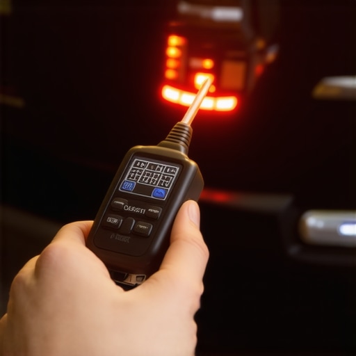 Person diagnosing car issues with an OBD-II device
