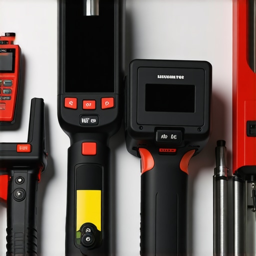 Advanced Car Maintenance Tools Garage scene showing diagnostic equipment used for vehicle maintenance.