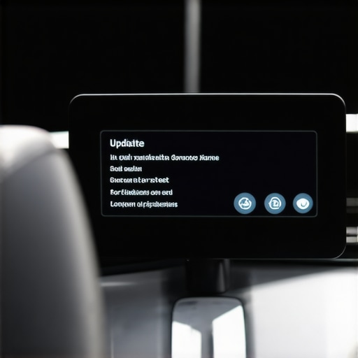Car infotainment system showing reset option for digital shifter