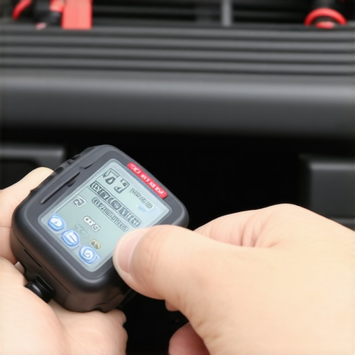 Diagnostic Tool in Action Mechanic using a scan tool to diagnose car issues.