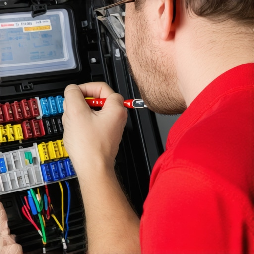 Close-up of hand pulling out a fuse from a car fuse box
