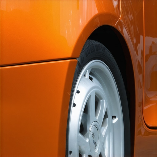 Automotive technician spraying primer onto car surface