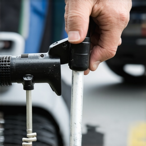 Essential Automotive Tools for Transmission Maintenance Close-up of advanced diagnostic tools and transmission fluid extractor in use