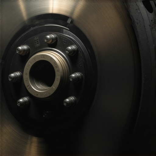 New Brake Rotors and Pads Freshly installed brake rotors and pads for smooth braking