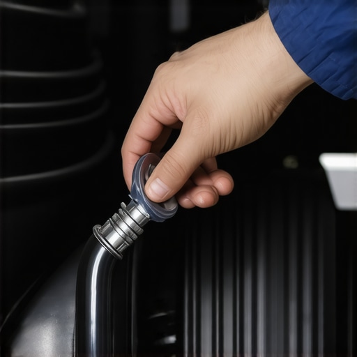 Hands installing hose clamp on car heat shield for noise reduction.