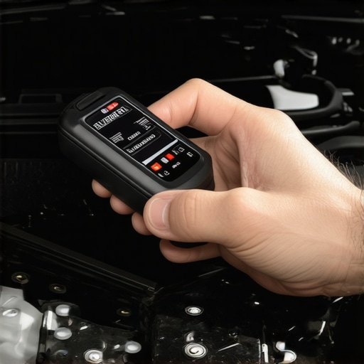 Using Diagnostic Tools to Monitor Transmission Health Mechanic inspecting transmission diagnostics with a handheld scanner