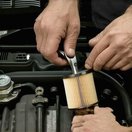 How to remove a stuck oil filter without special tools