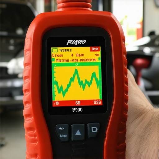 Advanced Transmission Diagnostic Scan Tool Close up of a bidirectional scan tool showing real-time transmission data