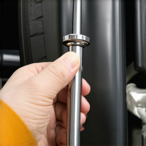 Checking transmission fluid quality and level Mechanic checking transmission dipstick fluid color and level