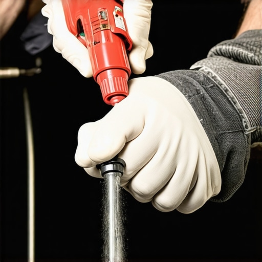 Close-up of a mechanic cleaning a MAF sensor with specialized spray to improve engine performance.
