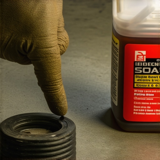 A mechanic inspecting a car engine seal to explain the limits of oil additives.
