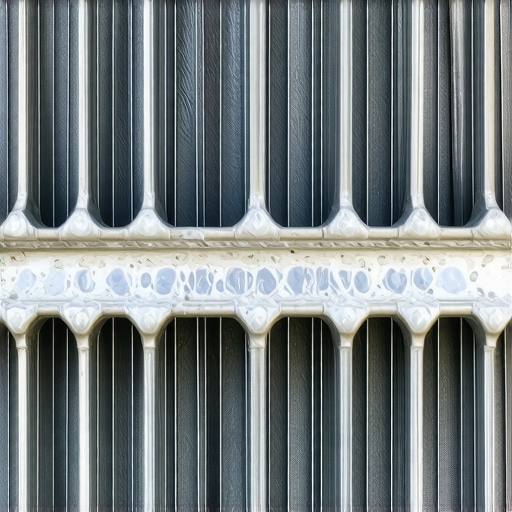 Internal view of a radiator showing heavy mineral scaling and corrosion from improper coolant chemistry.