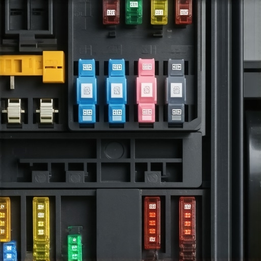 A technician checking the main power fuse in a vehicle fuse box to diagnose a charging issue.