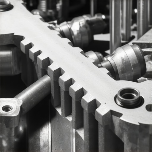Modern Engine Valvetrain Components Close up of hydraulic lifters and camshaft in a modern car engine