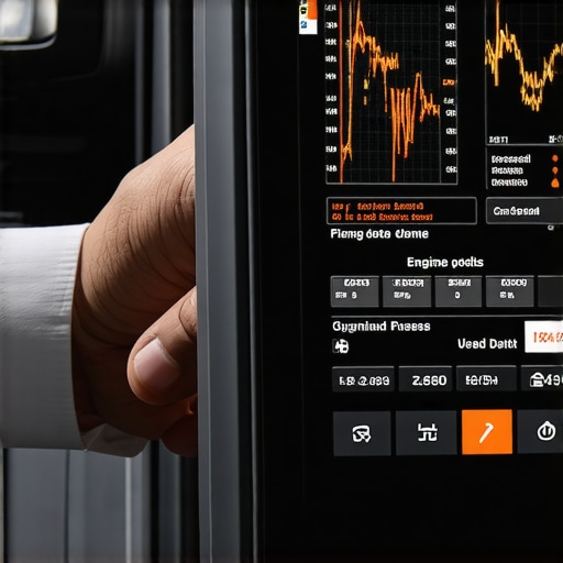 An automotive diagnostic tool showing live engine data to troubleshoot transmission and engine issues.