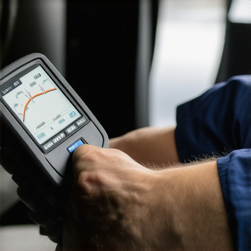 Diagnostic scanner showing real-time transmission fluid temperature and solenoid data