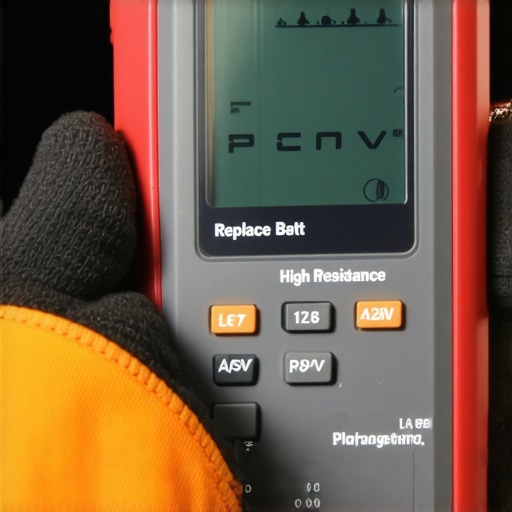 A digital battery tester displaying diagnostic results beyond simple voltage.