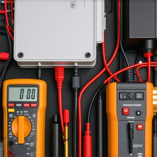 Testing Transmission Electronics A technician testing the transmission control module with a multimeter.