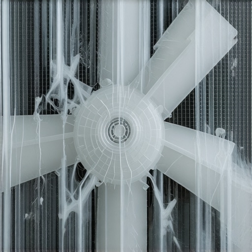 Close up of a damaged car fan shroud causing engine overheating.