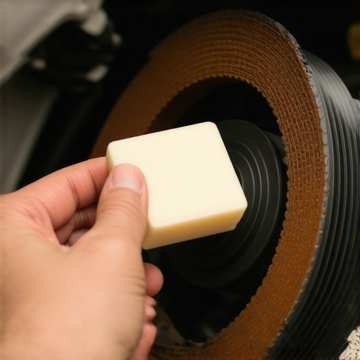 The trick to silencing a squeaky fan belt with a bar of soap