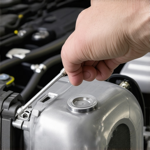 Using a Screwdriver to Diagnose Engine Tapping Mechanic using a screwdriver as a stethoscope on a car engine