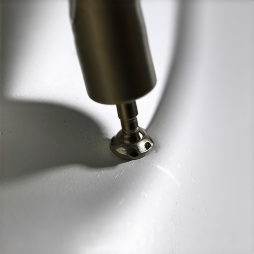 A soldering iron heating a rusted license plate screw for removal.